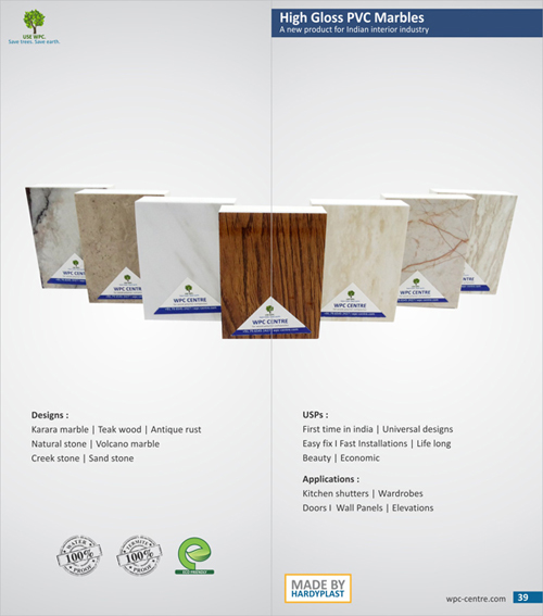 wpc marble and pvc gross marble sheet